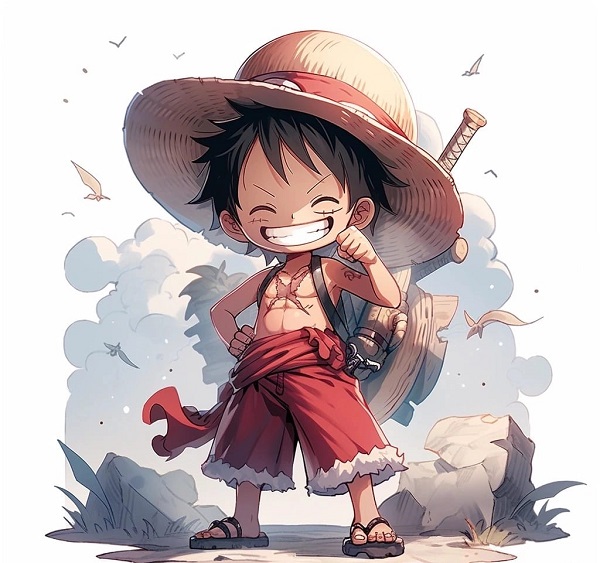 Ảnh Luffy cute, siêu dễ thương 6