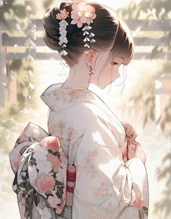 Hình ảnh kimono Nhật Bản anime 1