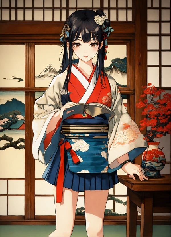 Hình ảnh kimono Nhật Bản anime 6