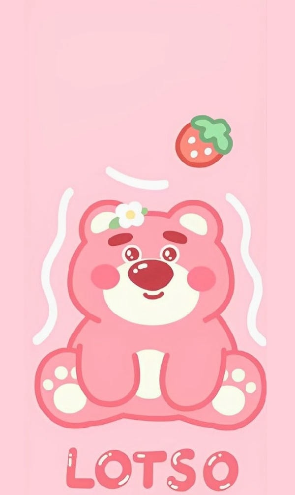 Dâu cute hình nền máy tính gấu lotso