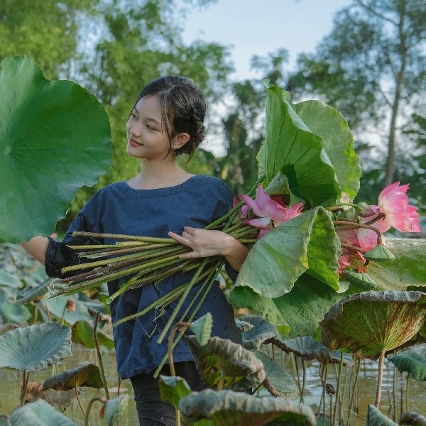 Hình ảnh cute, đáng yêu của Nguyễn Lâm Anh - Tiktoker Thôn nữ 5