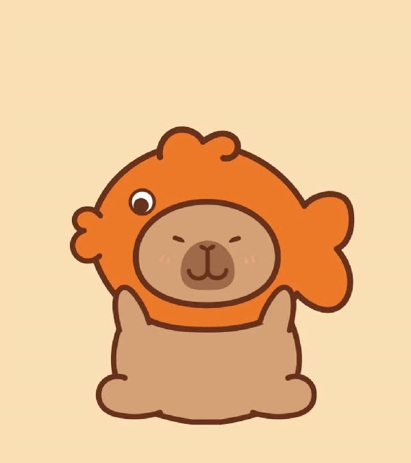 Hình nền capybara cute cho ipad