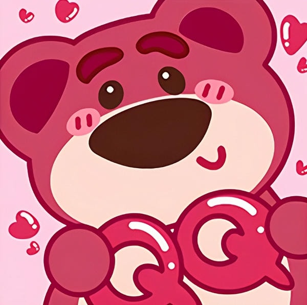 Hình nền gấu dâu lotso cho máy tính