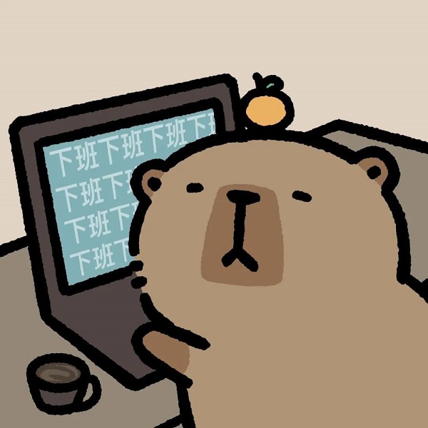 Hình nền laptop capybara cute